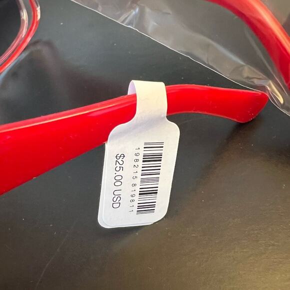 🆕FREE PEOPLE Twiggy Bubble Square Sunglasses~RED NWT - Picture 3 of 6